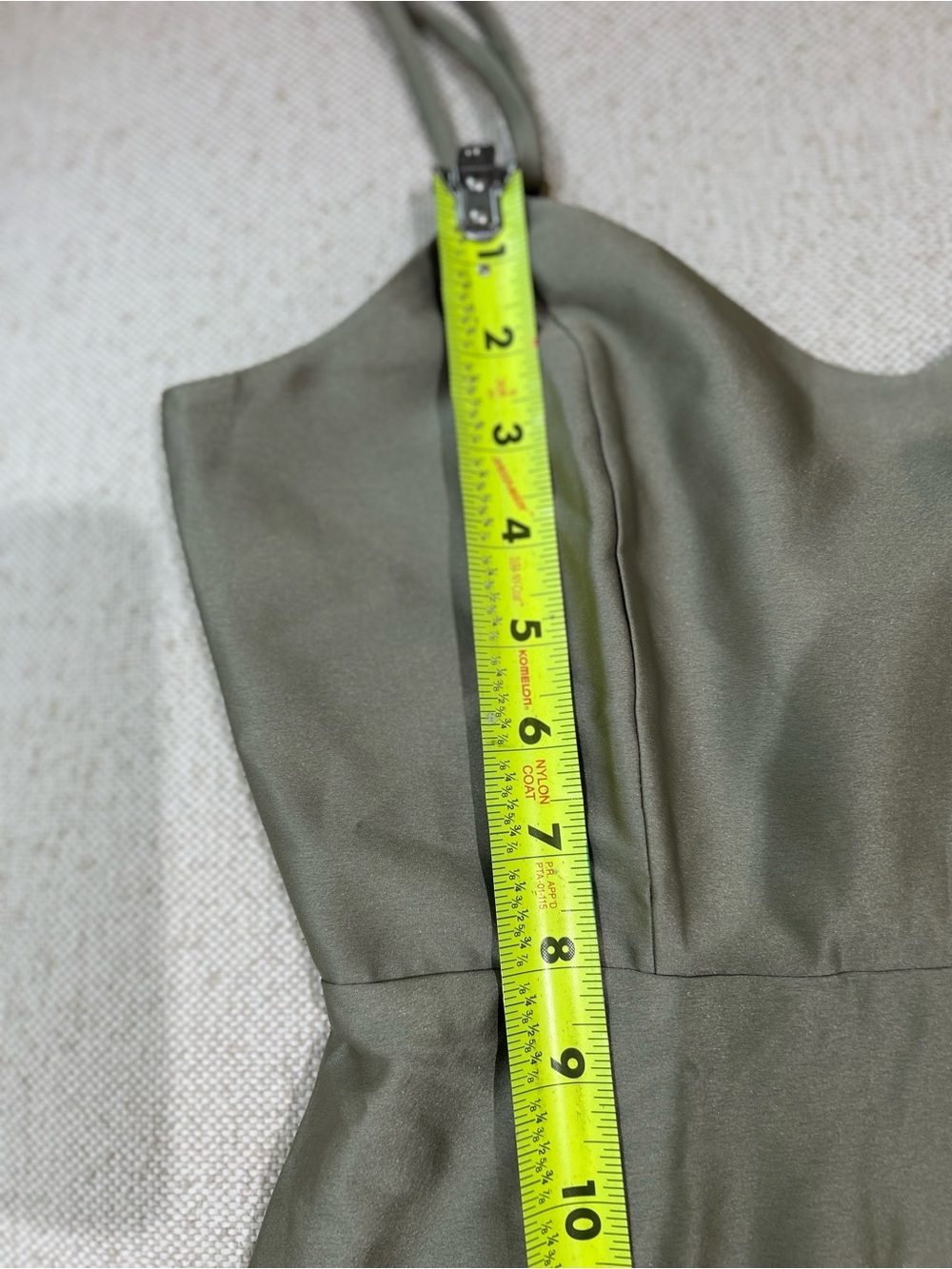Show Me Your MuMu Faith Maxi Dress Moss Green Luxe Satin XS Elegant Wedding Gala - Picture 6 of 13